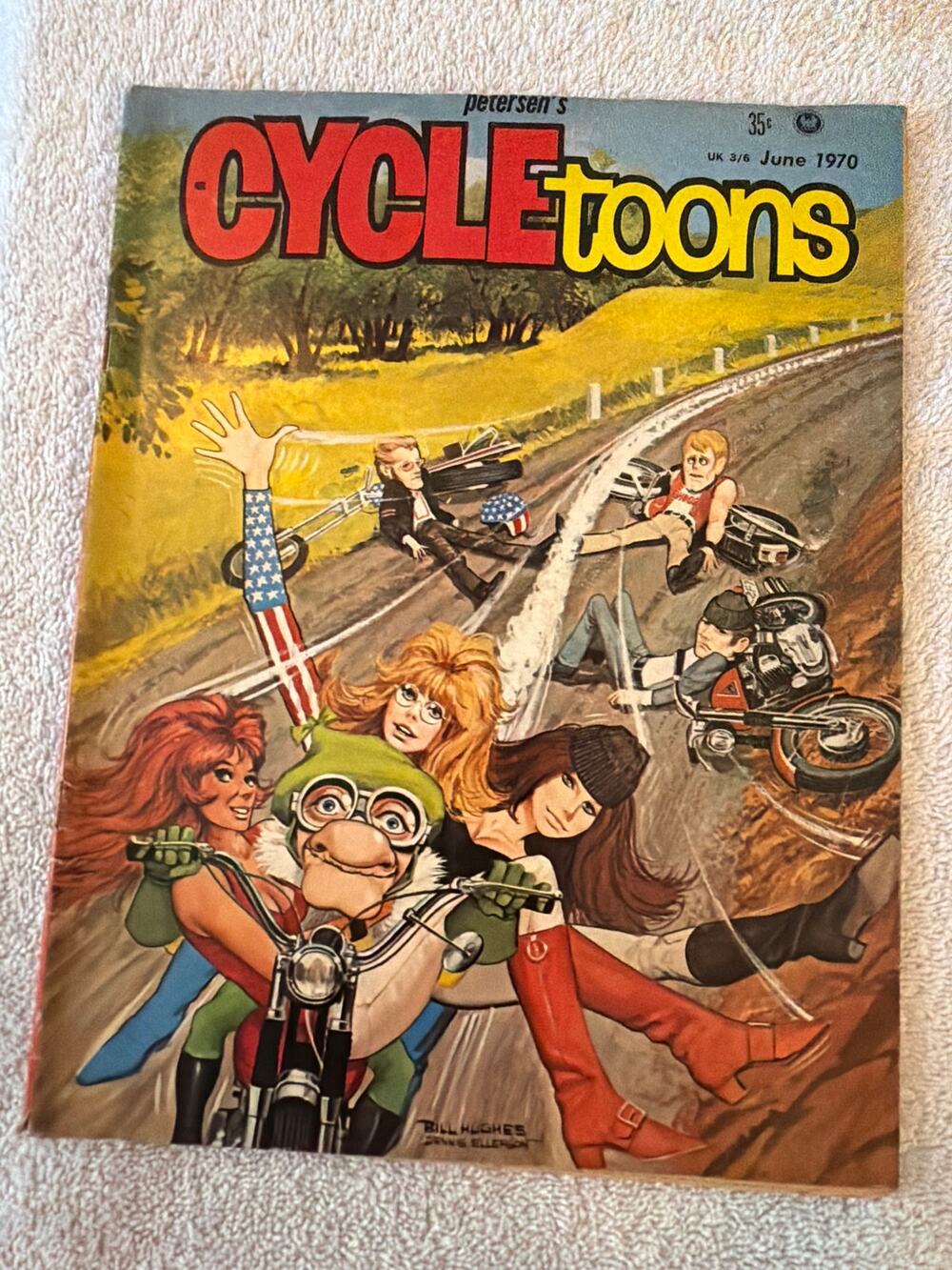 Petersen's CYCLEtoons Magazine #15 June 1970 Motorcycle Humor Comic Bike Vintage